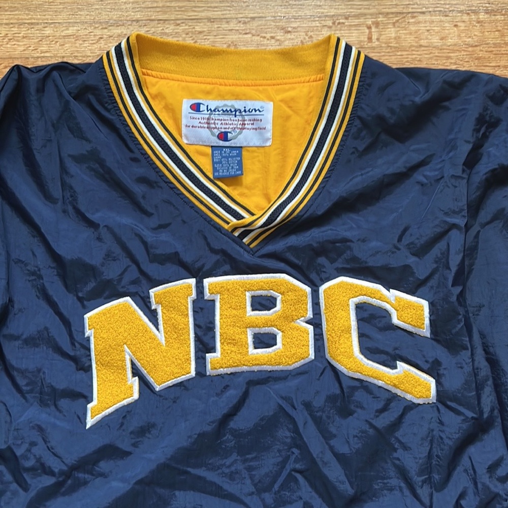 Vintage Champion NBC Sports Windbreaker Pullover Jacket / XXL / 90s - Picture 3 of 9